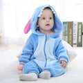 Costume da Animale per Bimbi 100 cm - Baby Stitch in Flanella Morbida, Calda e Confortevole