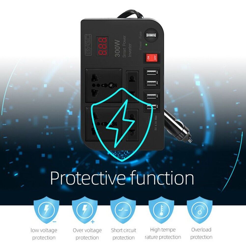 Auto Inverter 4 USB Veloce Carica Convertitore